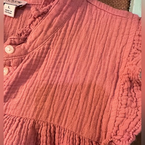 J. Crew Pink Textured Sleeveless Blouse - Picture 4 of 5